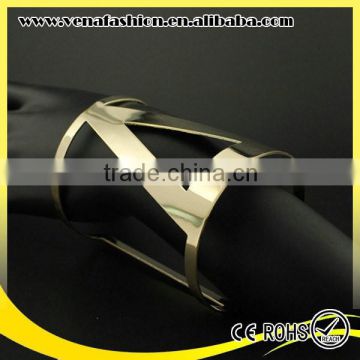 screw cuff bracelet plain metal bangle design
