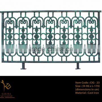 Cast Iron Attractive Vintage Balcony Grilles_CIG -23