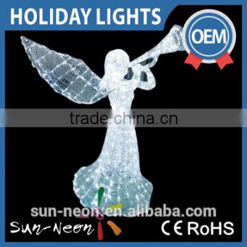 Christmas Light 3d Led Lighted Angel Outdoor Christmas Decorations