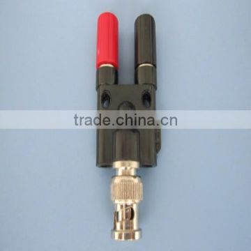 BCN PLUG TO DOUBLE, BINDING POST CONNECTOR