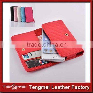 Fashion Universal Wallet Card Strap Flip PU Leather Pouch Cover Case for htc phone