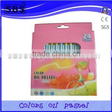 24 color soft oil pastel set