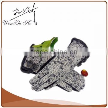 Ladies Colorful Acupuncture Velvet Thin Knitted Cycling Gloves