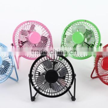 Mini desk fan with USB connection - different colors available