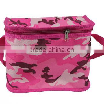 Promotional camouflage printing insulated cooler bag for frozen food