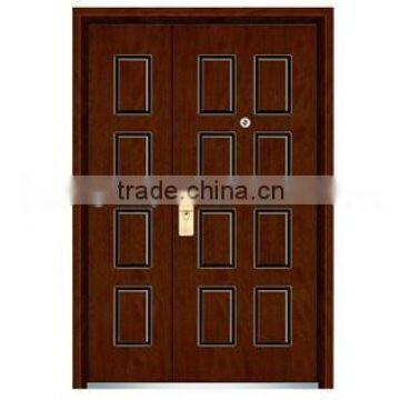 Latest design steel wooden door(FXGM-C305B)