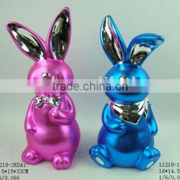 Porcelain easter bunny figurine