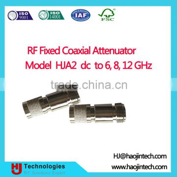 DC to 6, 8, 12 GHz RF Fixed Coaxial Attenuator Model HJA2