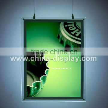 Advertising simple display sign board indoor light sign frameless led light display