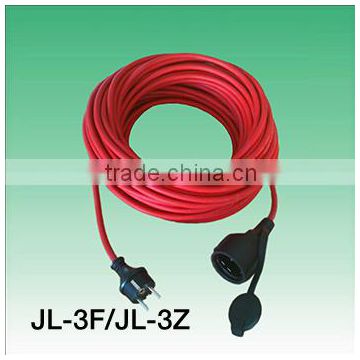 VDE approval waterproof outdoor ip44 extension rubber cord