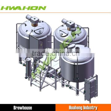 15 Barrel 3-Vessel Brew House with Mash-Tun, Lauter-Tun and Kettle/Whirlpool for brewing all types of beer