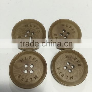 Custom laser logo Corozo Nut Buttons