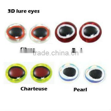 The realistic wholesale 3 color 3D fishing lure eyes