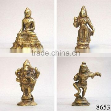 Decorative Brass Mini God Statue