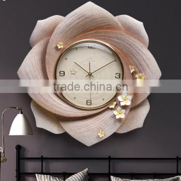 M28B Momoda Creative modern fancy elegant 3D flower wall clock quiet quartz home decoration large wall table clock set