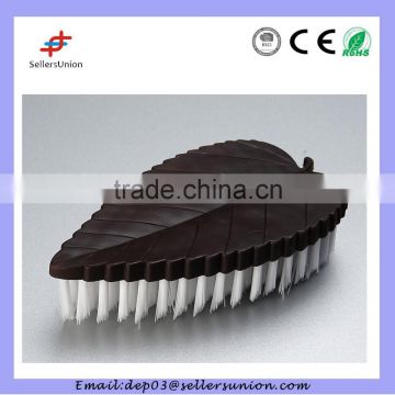 plastic brown leaf cloth washing cleaning brush