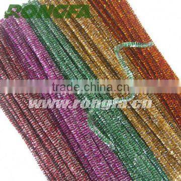 6mm x 12 inch intelligence toys metallic two color fluffy sticks