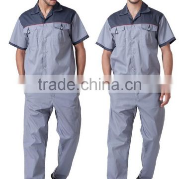 Construction Factory Work Uniform Short Sleeve Button Up Jacket