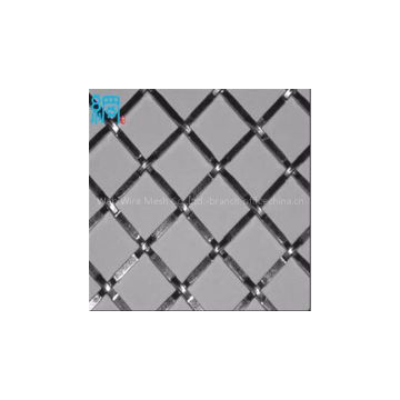 wire dia 0.3mm flat top crimped mesh