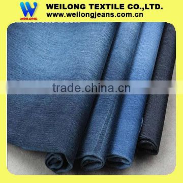 B1776-A 11.8oz blue+grey denim jeans fabric polyester fabric