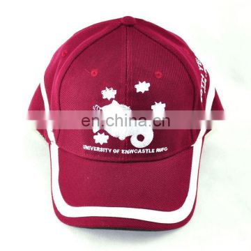 fashion design red high quality baseball cap/sports cap