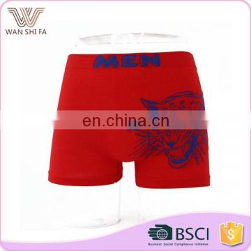 Professional made cute print wholesale underwear seamless sexy mens brief boxer