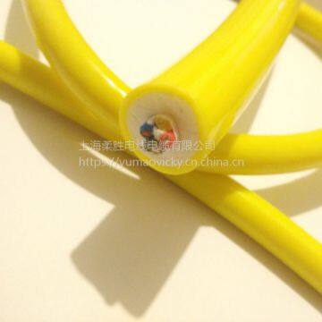 Orange Fkm Rubber  Rov Umbilical Cable Petroleum Oil Dispensing