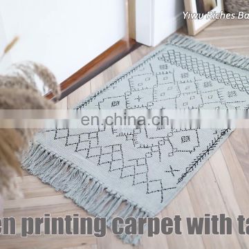 Craft handmade car carpet modern home decor handmade black and gray carpet