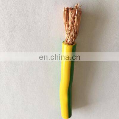 top quality yellow and green wire 35mm2 earth cable