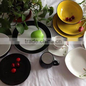 new designed home goods kitchen cookware Color Glazed Ceramic Dinnerware Set