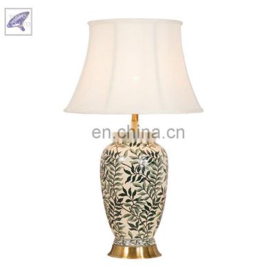 Luxury Famille Rose Ceramic Table Lamp For Indoor Home Decorate
