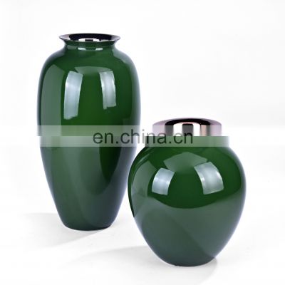 Light Luxurious High End Flower Porcelain Ceramic Vase For Hotel Home Decoration