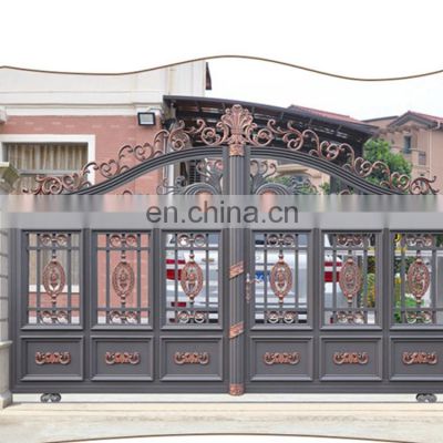 Safety Aluminum/Iron  entrance double door villa wall guardrail courtyard doors