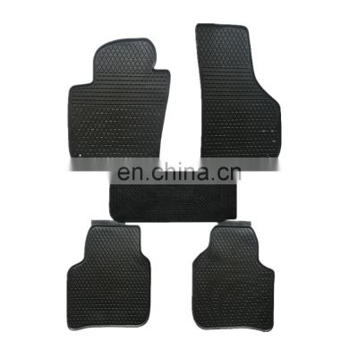 Non Skid Car Floor Mats PU Leather Protect Foot Carpets For Superb 2007-2014