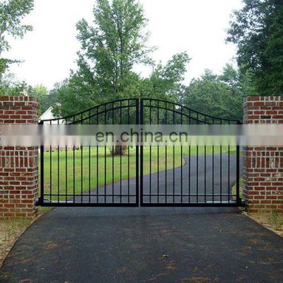 Villa Luxury Used Wrought Iron Galvanized Steel Pipe Main Door Gates