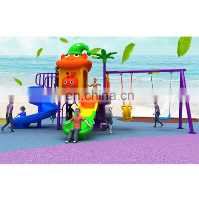 Attractive commercial plastic children outdoor games playground equipment
