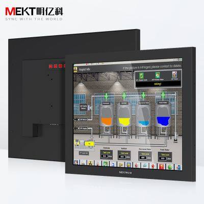 MEKT Outdoor 1000cd15/17/19 Inch Capacitive Touchscreen Embedded LCD Monitor HDMI/DVI/VGA Port Wall Mount Resistive HD Display