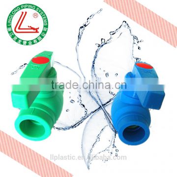 Import China Low Price Plastic Manual PPR 90 Degree Steel Core Ball Valve