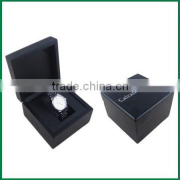 High Quality Luxury mens Wooden Watch Box, Custom Black Lacquer MDF Wrist Watch Box Wood