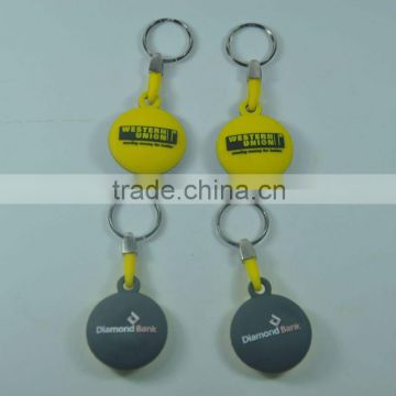 OEM factory 3d/2d double side soft pvc keyring/keychain