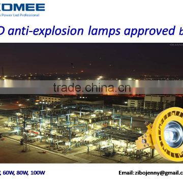 COB 30w 60w anti-explosion LED Lamps with AC 85~265V, Exd IIBT4 certificate aluminum heat sink,, fire resistance zone