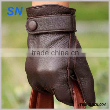2014 YiWu SN factory Hot fashion noble sexy customerized dear thin leather gloves for man