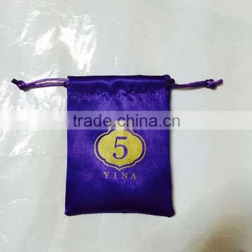 Top grade hair extension packaging satin bag