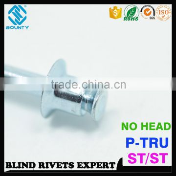 HIGH QUALITY DOUBLE CSK COUNTERSUNK STEEL P-T BLIND RIVETS FOR COMMUNICATIONS EQUIPMENT