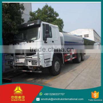 SINOTRUK HOWO water truck back spill and side spout function sale howo water tank truck