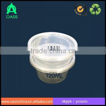 120ml disposable PP plastic bowl type with lid
