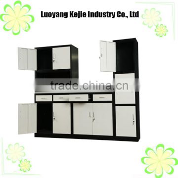 Multifunctional KD sturcture white kitchen cabinets kichen cabinet sets steel kichen cabinet