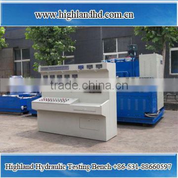 China manufacture Highland hydraulic test bench with flow rate 380l/min on hydraulic manufactuer and repair factory