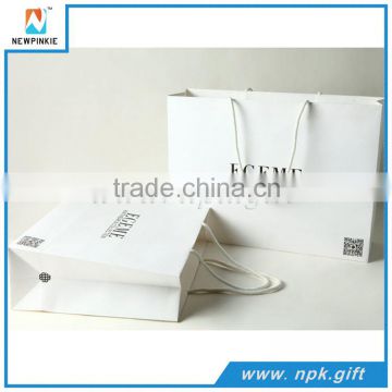 luxury style good design white paper bag supplier made in China