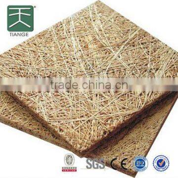 Acoustical wood wool cement board